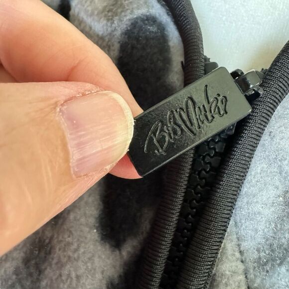 Bob Mackie Wearable Art L Fleece Vest Leopard Animal Print Full Zip Cozy Chic - Picture 2 of 8